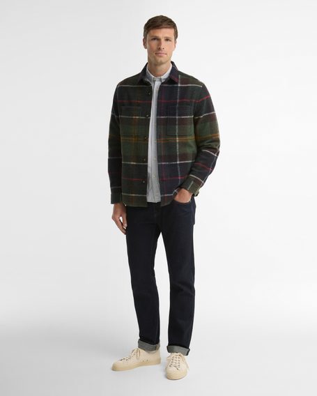 Barbour Woodlane Brushed Check Overshirt — Classic Tartan