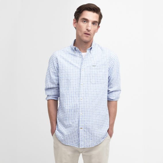 Barbour Kanehill Tailored Shirt — Sky