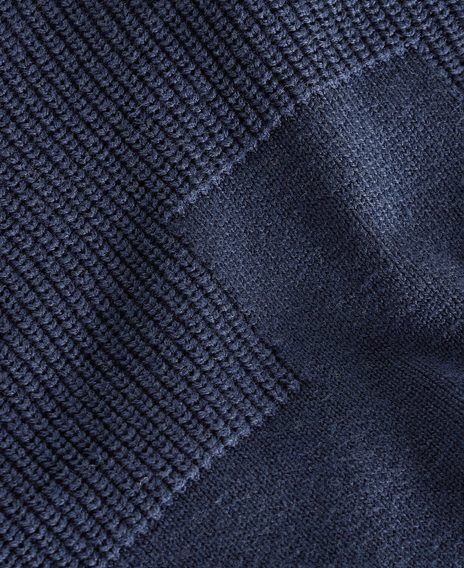 Barbour Steetley Roll-Neck Jumper — Classic Navy