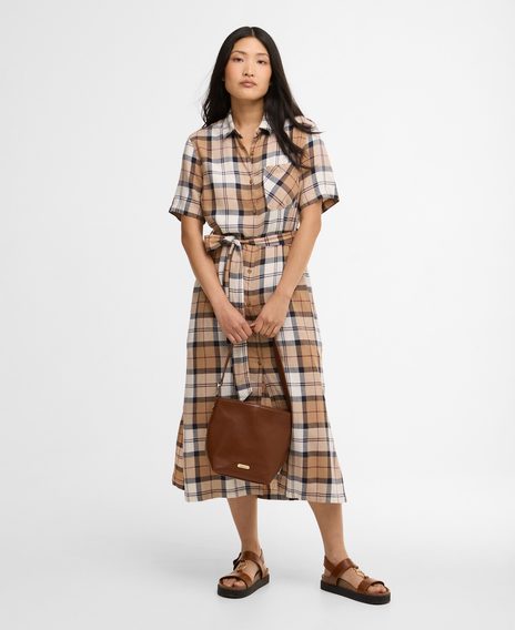 Barbour Fern Midi Dress — Hessian Tartan
