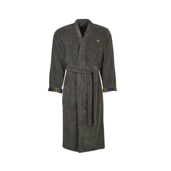 Barbour Lachlan Dressing Gown — Charcoal