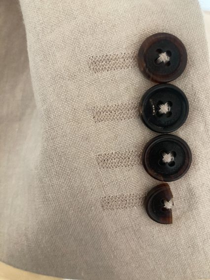 Bazar: Lněné sako Walter Slater Edmond — Natural (vel. UK 44 / EUR 54)