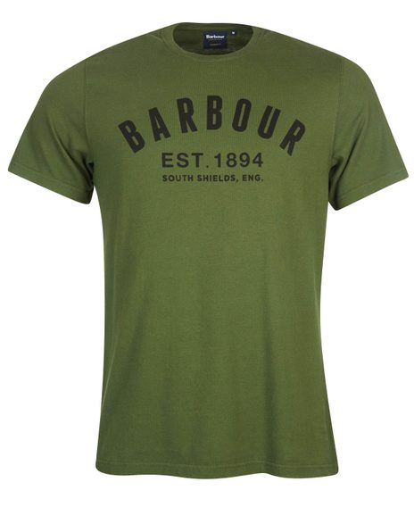 Tričko Barbour Ridge Logo Tee - zelené