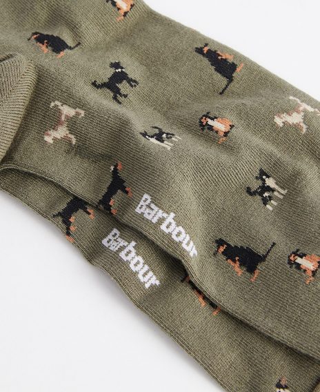 Barbour Mavin Socks — Mid Olive / Dog