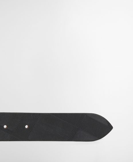 Barbour Irvine Leather Belt — Black