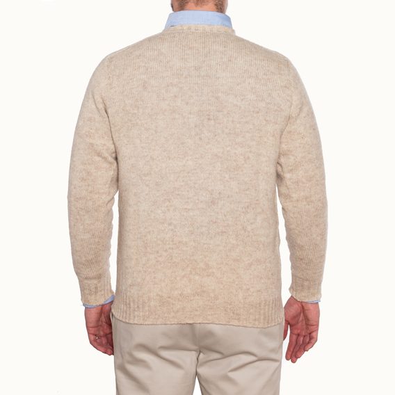 Jamieson's Saddle Shoulder Jumper — Stone