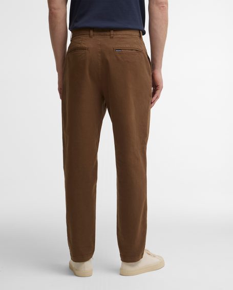 Barbour Stretch Cord Tailored Trousers — Dark Sand
