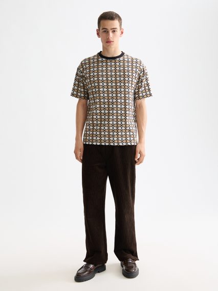 Scotch & Soda Jacket — T-Shirt Diamond Micro Eggnog Aop