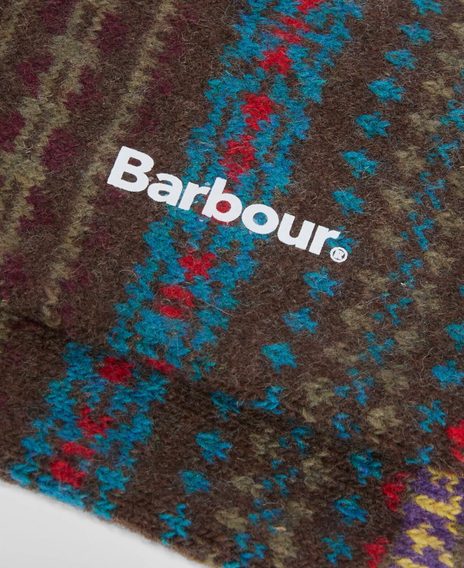 Barbour Boyd Socks — Chocolate Brown