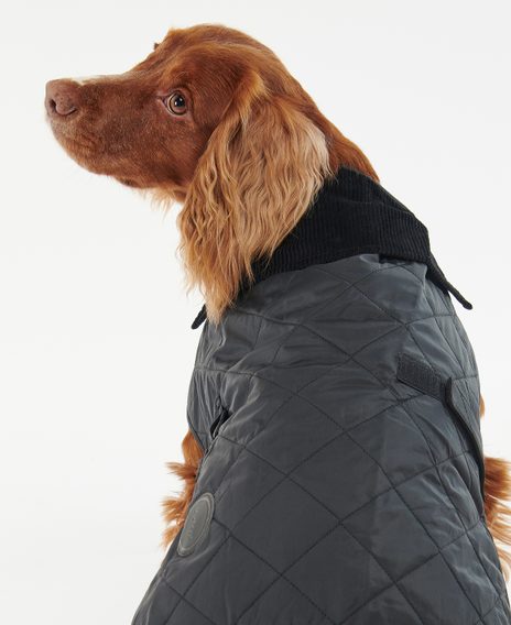 Barbour Quilted Dog Coat — Black