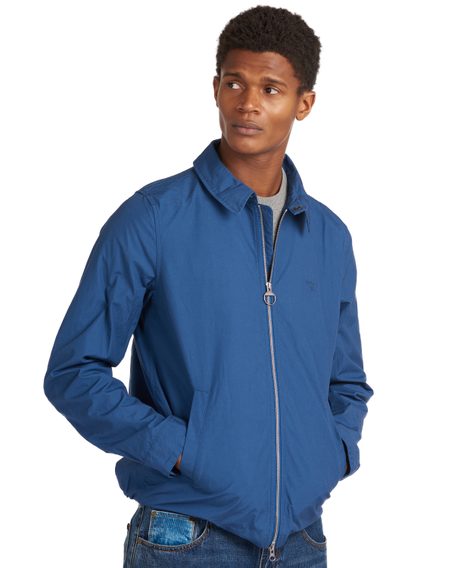 Lehká bavlněná bunda Barbour Essential Casual - modrá