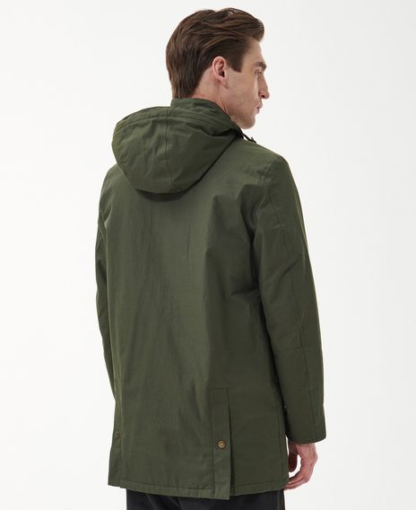 Barbour Chelsea Mac Jacket — Olive