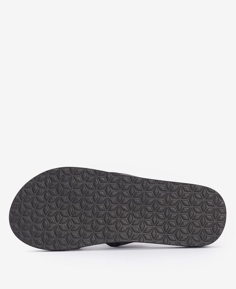 Barbour Tartan Toeman Beach Sandals — Black Tartan