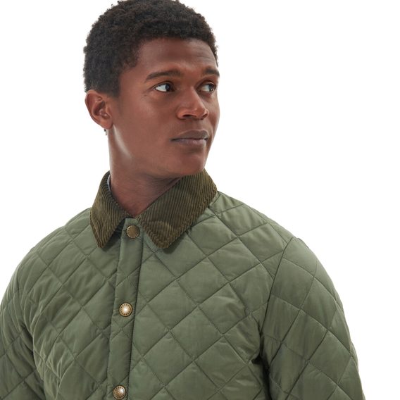 Barbour Heritage Liddesdale Quilted Jacket — Light Moss