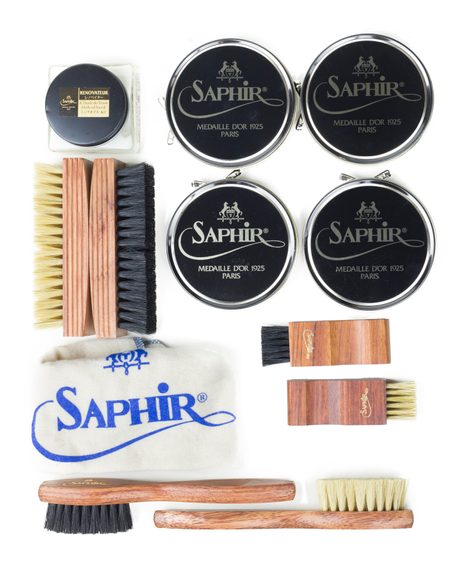 Luxusní mahagonová bedna pro péči o boty Saphir Medaille d'Or