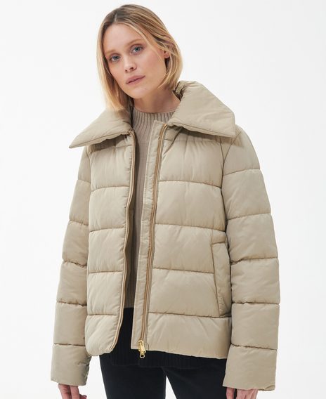 Barbour Germaine Quilted Jacket — Light Fawn