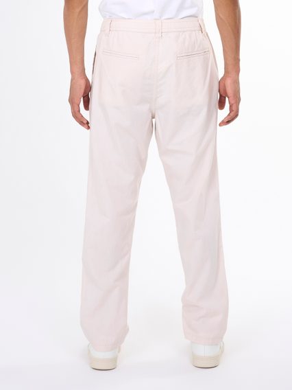 Bazar: Volné kalhoty z organické bavlny Knowledge Cotton Apparel Loose Slack Pants - Light Feather Gray - L