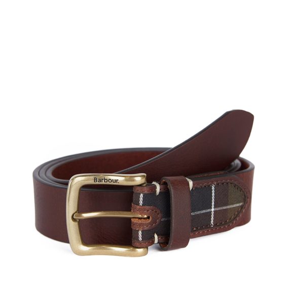 Barbour Tartan/Leather Belt