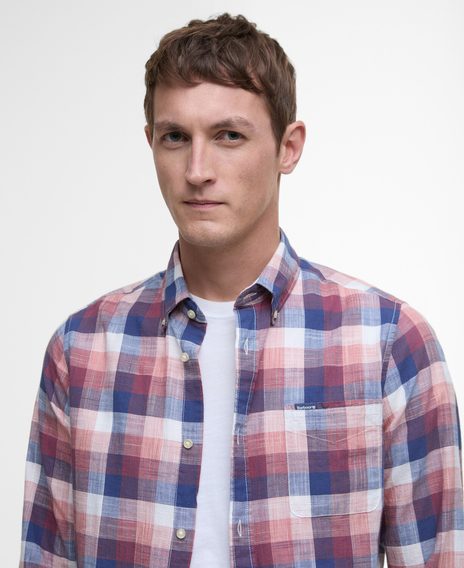 Barbour Hillroad Tailored Shirt — Red Spice