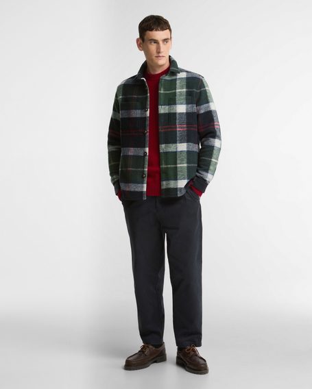 Barbour Woodlane Brushed Check Overshirt — Loch Tartan