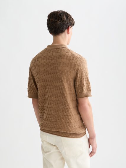 Scotch & Soda — Pointelle Knitted Polo