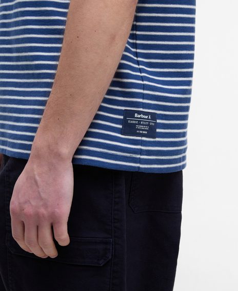 Barbour Frensham Striped T-Shirt — Dark Denim