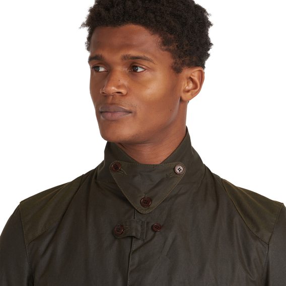 Barbour Beacon Sports Wax Jacket — Olive