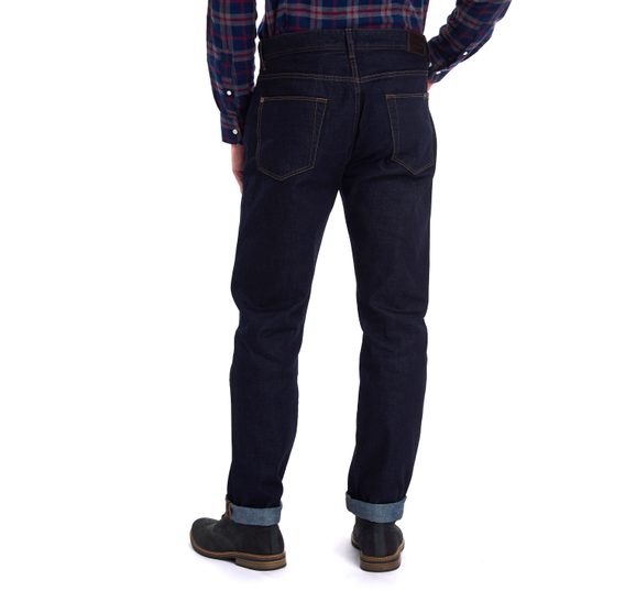 Klasické džíny Barbour Rinse Wash Jeans - navy