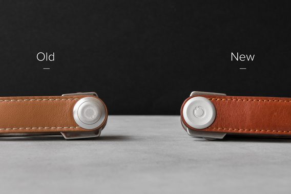 Kožená klíčenka Orbitkey 2.0 - espresso s hnědým prošitím