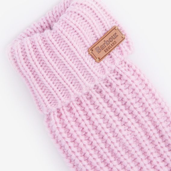Barbour Saltburn Knitted Gloves — Lavender Haze