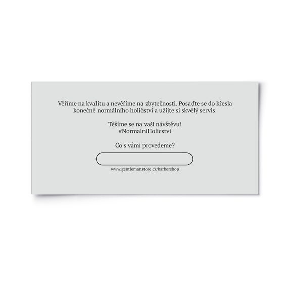 Dárkový poukaz do našeho holičství