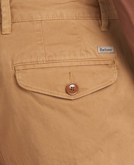 Barbour Neuston Twill Chinos Sand Pohodlne jednobarevne chinos Barbour Kalhoty Oble eni Gentleman Store