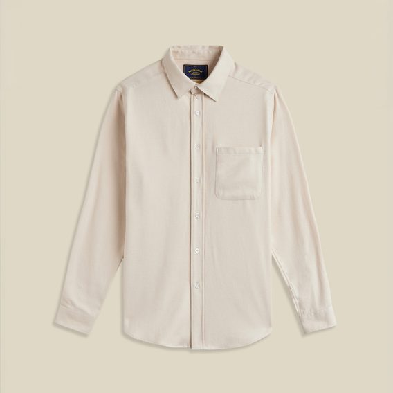 Portuguese Flannel Teca — Ecru