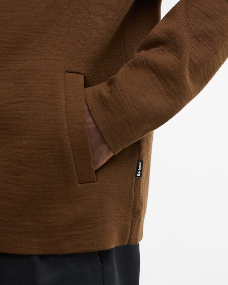 Barbour Florcombe Cardigan — Dark Sand