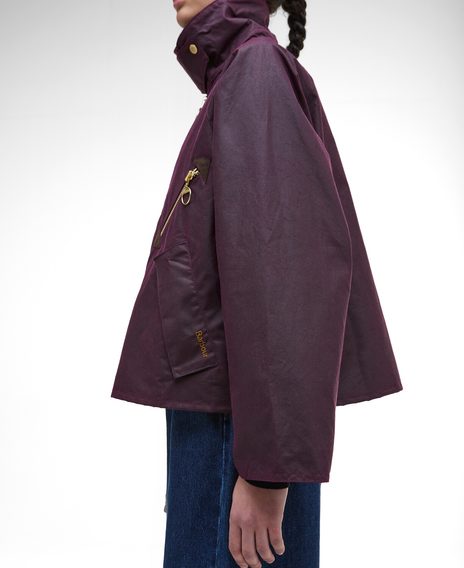 Barbour Arlene Waxed Jacket — Merlot
