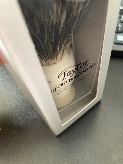 BAZAR - Taylor of Old Bond Street Pure Badger Shaving Brush — White