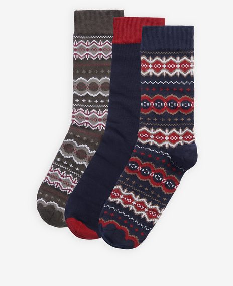 Barbour Fairisle Sock Gift Box