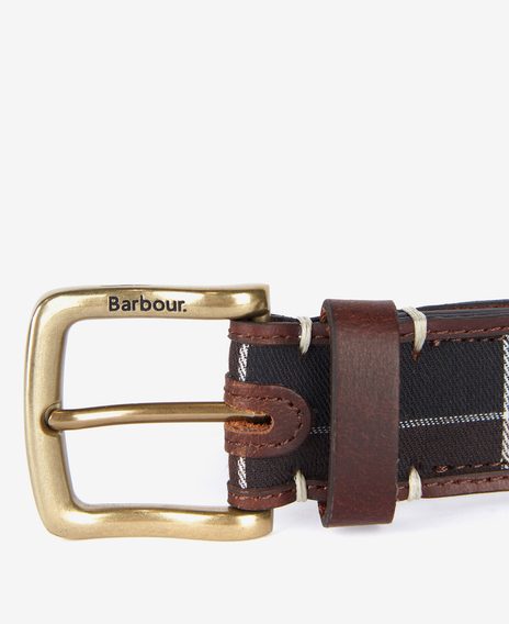 Barbour Tartan/Leather Belt