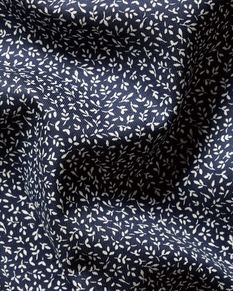 Charles Tyrwhitt Non-Iron Stretch Print Shirt — Navy
