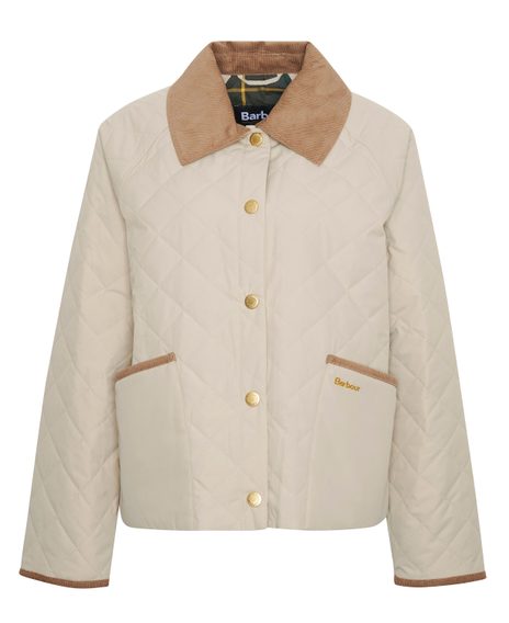 Barbour Anise Quilted Jacket — Light Sand