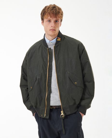 Barbour JBS Wax Flight Jacket — Archive Olive