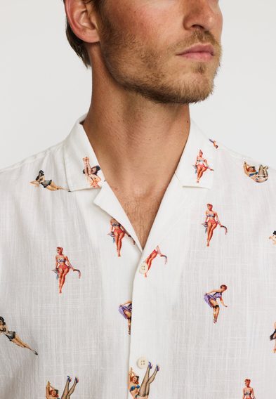 Revolution Short-Sleeved Cuban Shirt — Pin-Up