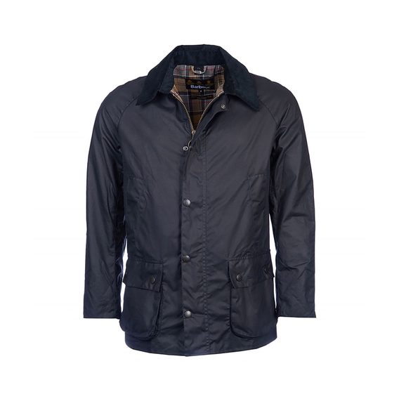 Barbour Ashby Wax Jacket — Navy