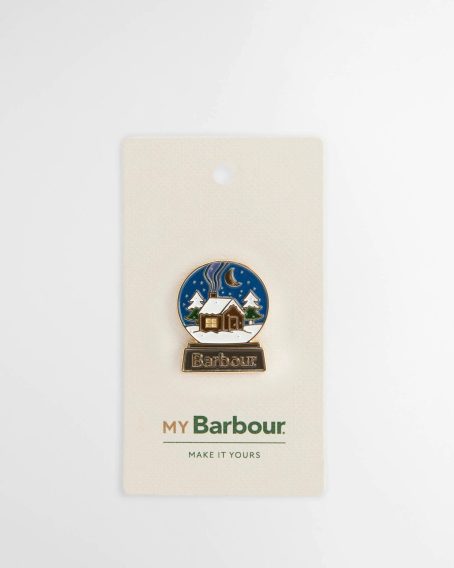 Barbour Snow Globe Pin
