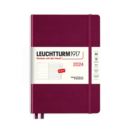 LEUCHTTURM1917 Weekly Planner with Notebook 2024