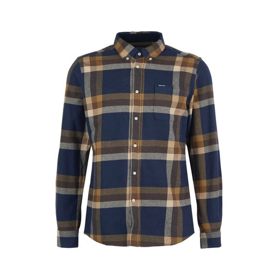 Barbour Folley Tailored Shirt — Classic Navy