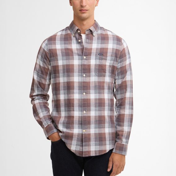 Barbour Hillroad Tailored Shirt — Peppercorn