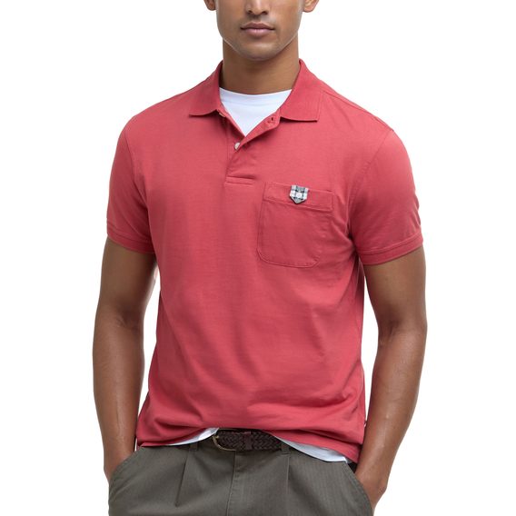 Barbour Tothill Tailored Fit Polo Shirt — Red Spice