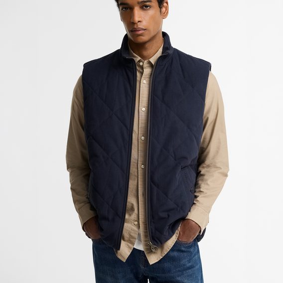 Barbour Corden Quilted Gilet — Navy
