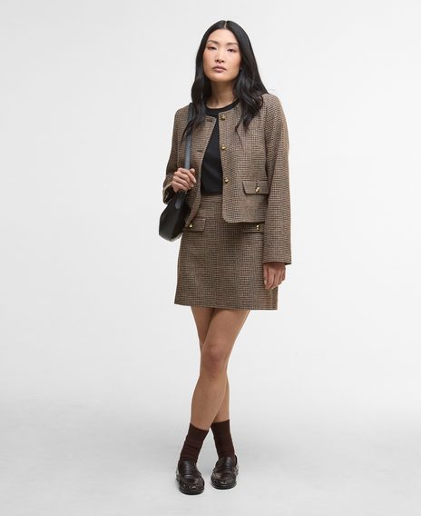 Barbour Sophia Wool Mini Skirt